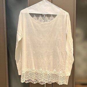 embroidered lace top